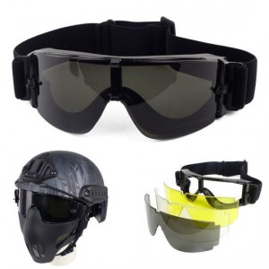 Защитные очки Military Kit 3 сменные линзы, чехол [A.C.M.]